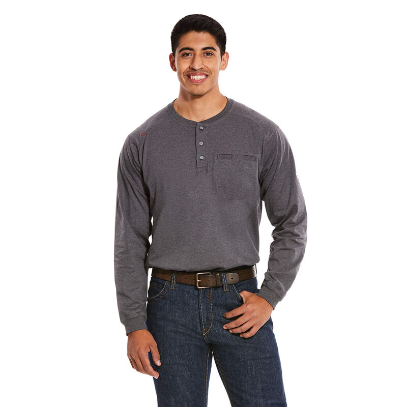 Ariat Hemden Herren - Fr Air Henley DunkelGrau ( ELGFM-7192 )